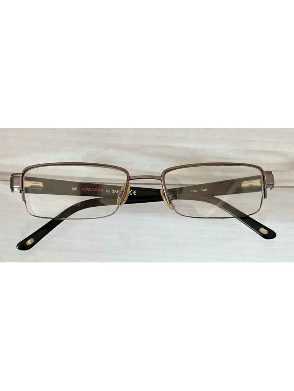 CARRERA CA7560 1P4 Eyeglasses Frames Only 52-18-140 Gunmetal Silver Rectangle